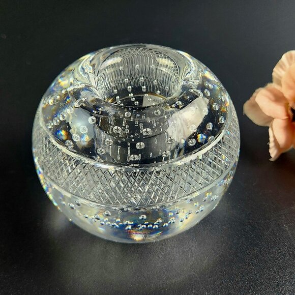 Vintage - Thomas Webb - England - Crystal Paperweight - 3.5